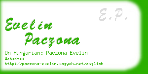 evelin paczona business card